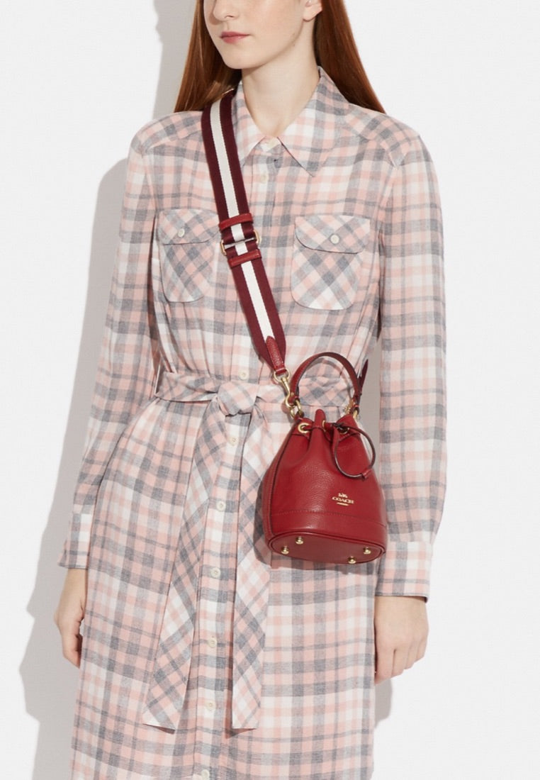 Dempsey Drawstring Bucket Bag 15 1941 Red