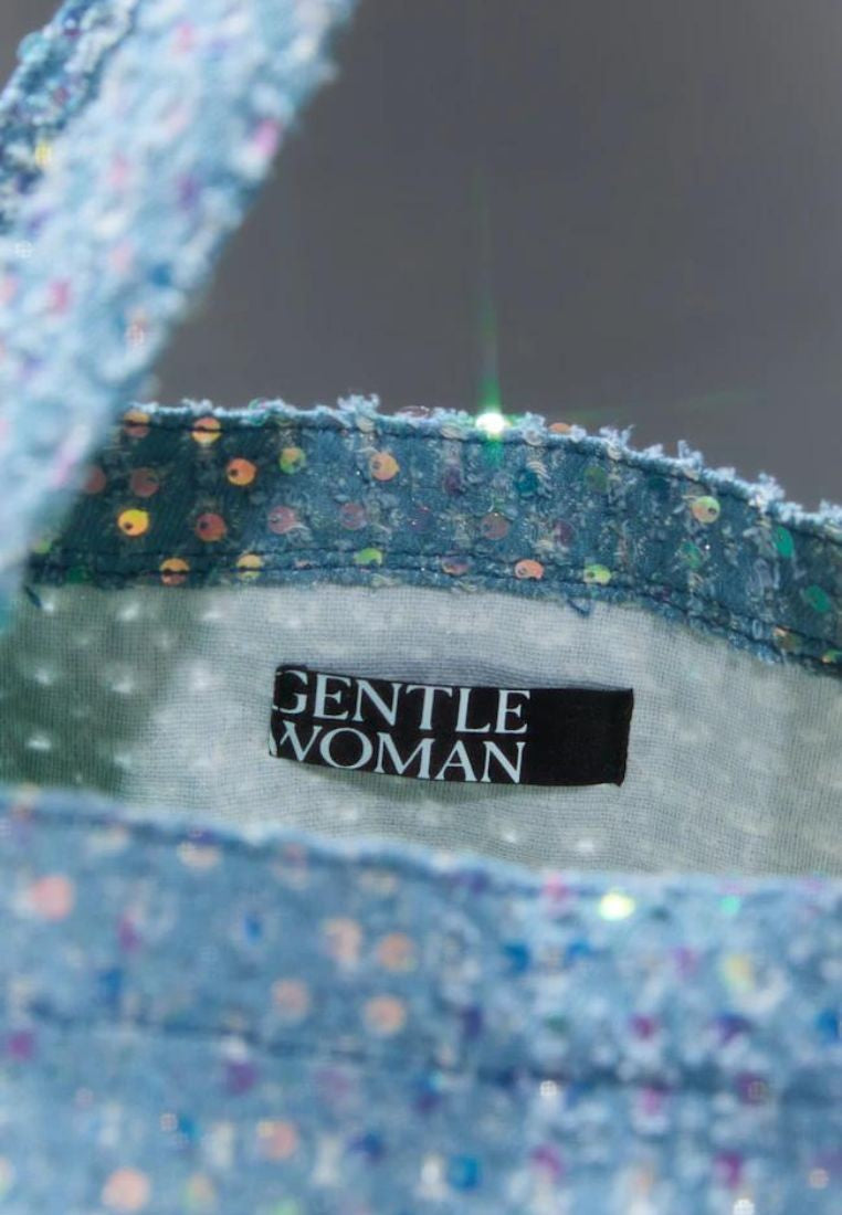 Glitter Denim Bag