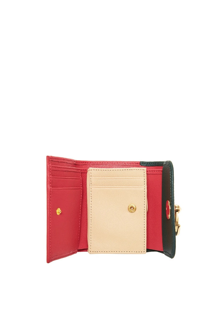 Half Wallet Multi Green