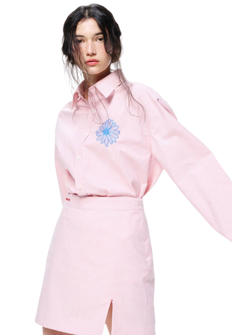 Oxford Shirt Stripe Pink Blue