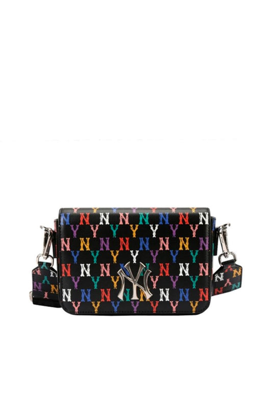 Monogram Rainbow Hoodie Bag NY YANKEES black