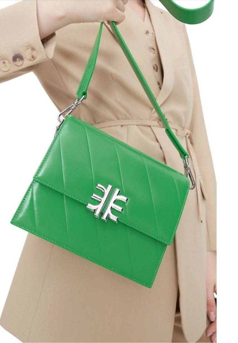 Mira Mini Flap Bag - Grass Green