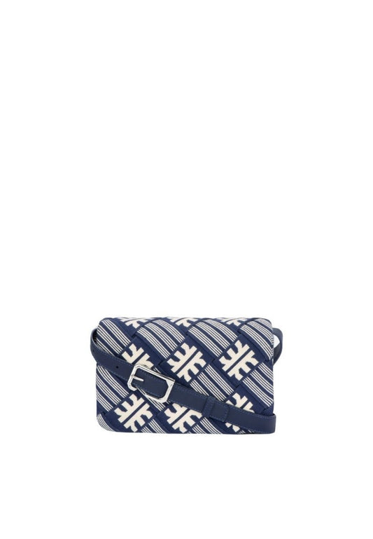 FEI Maze Jacquard Knit Cossbody Bag - Navy
