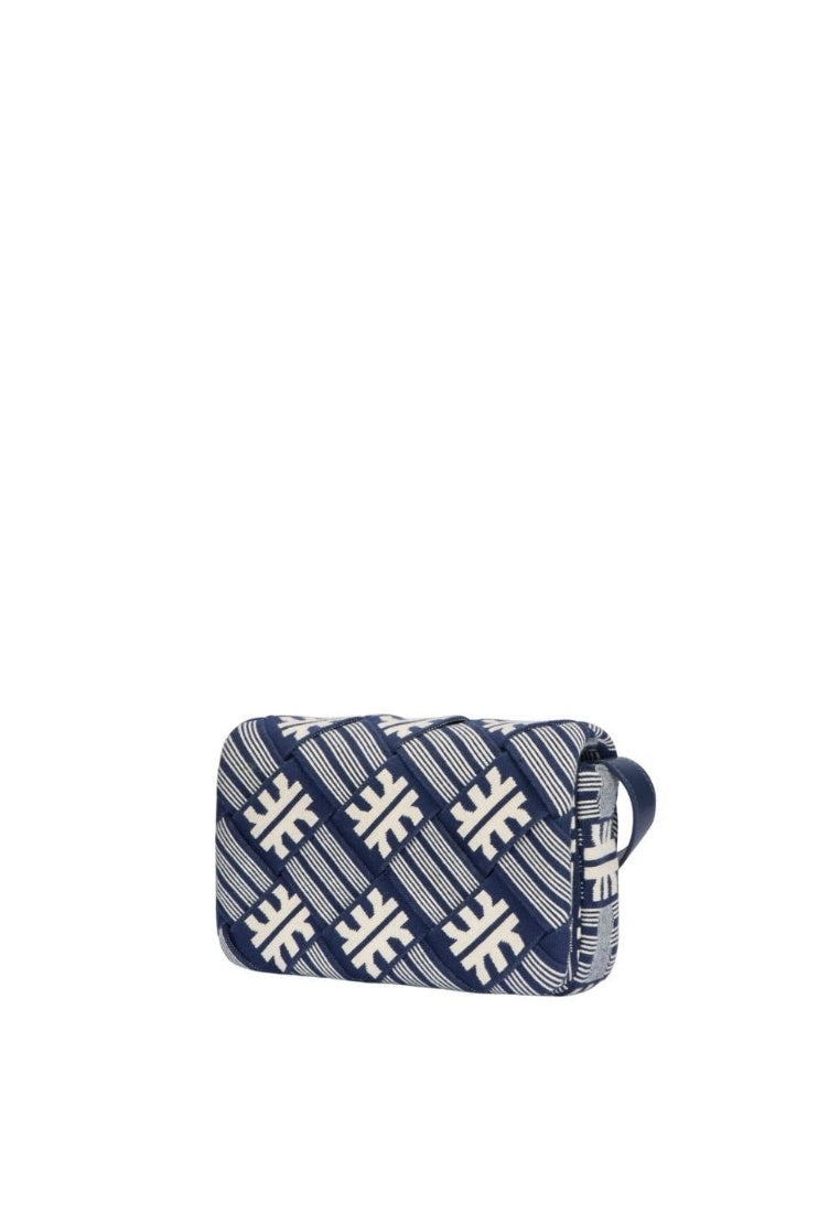 FEI Maze Jacquard Knit Cossbody Bag - Navy