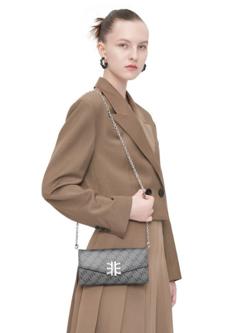 FEI Chain Clutch Bag - Iron Black