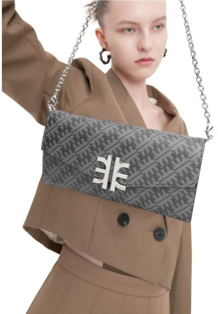 FEI Chain Clutch Bag - Iron Black