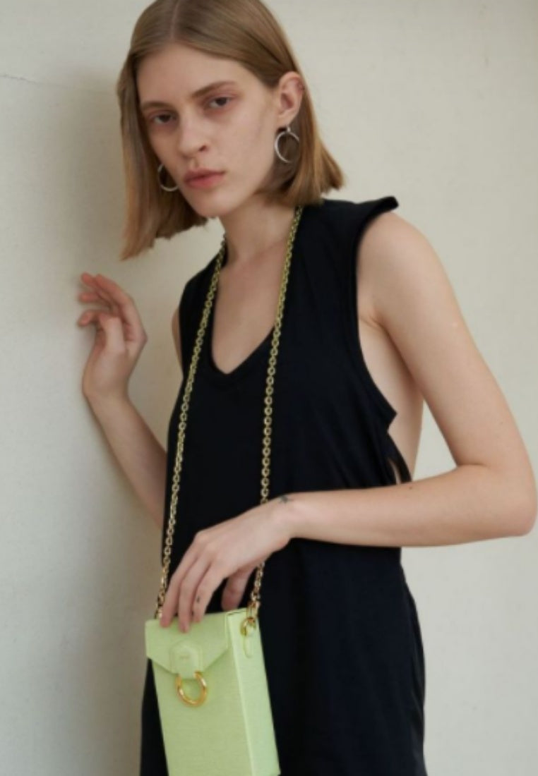 Lola Gradient Chain Phone Case - Lime Green Lizard