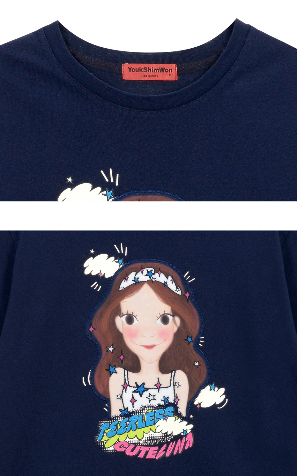Color Star Long T-Shirt F Luna