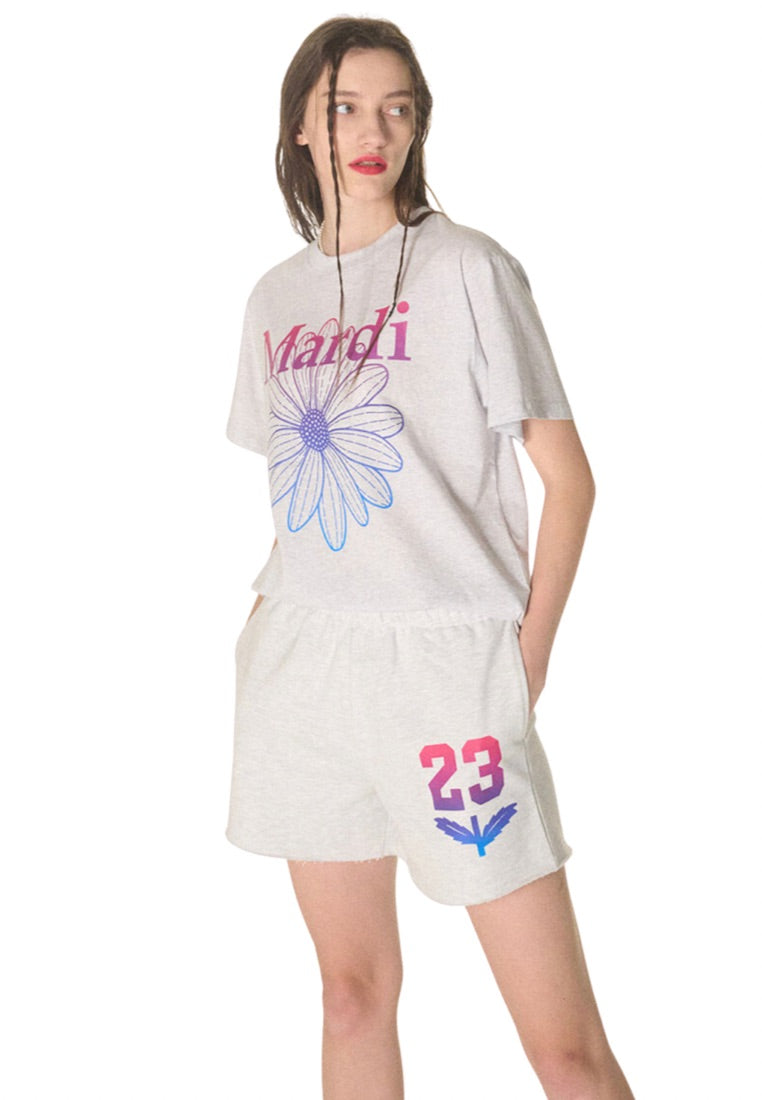 Tshirt FlowerMardi Gradation Heather Purple