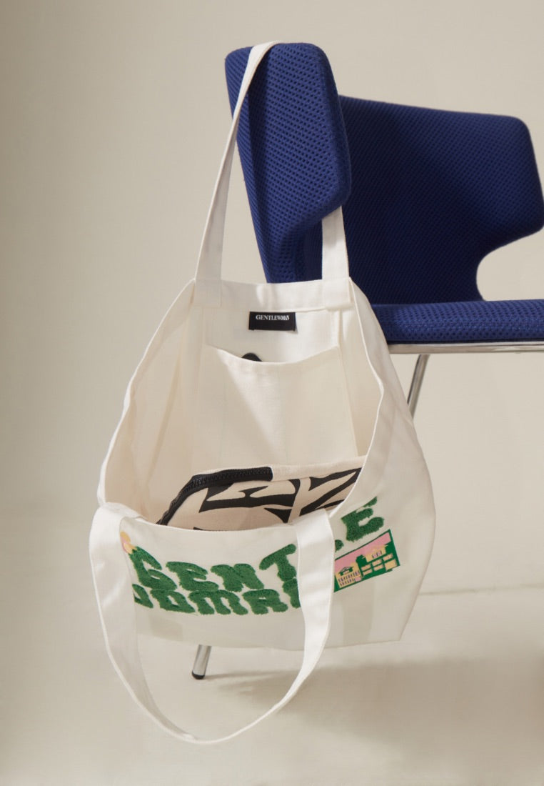 Fluffy Tote Bag White