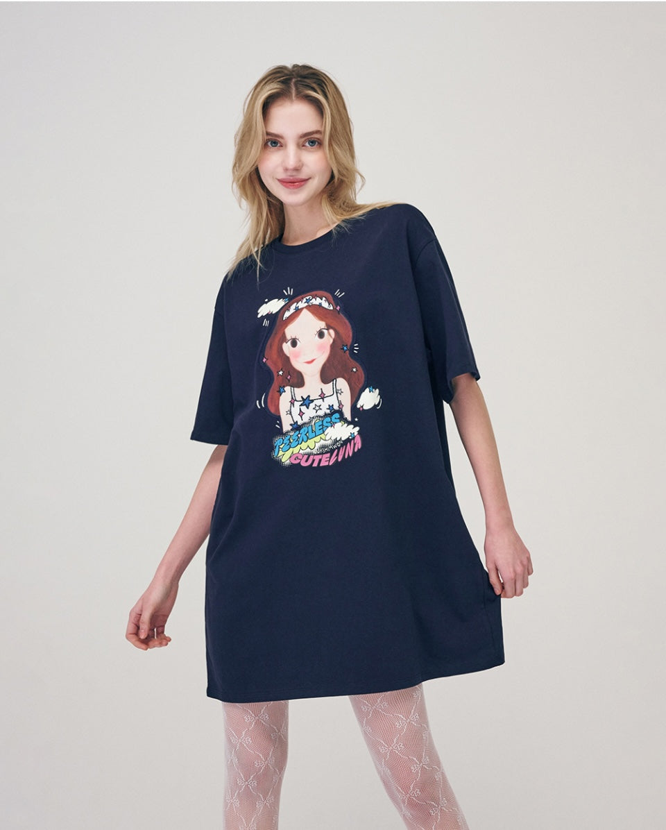 Color Star Long T-Shirt F Luna