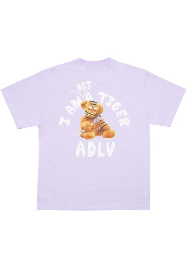 T-Shirt Tiger Teddy Bear Doll Light Purple