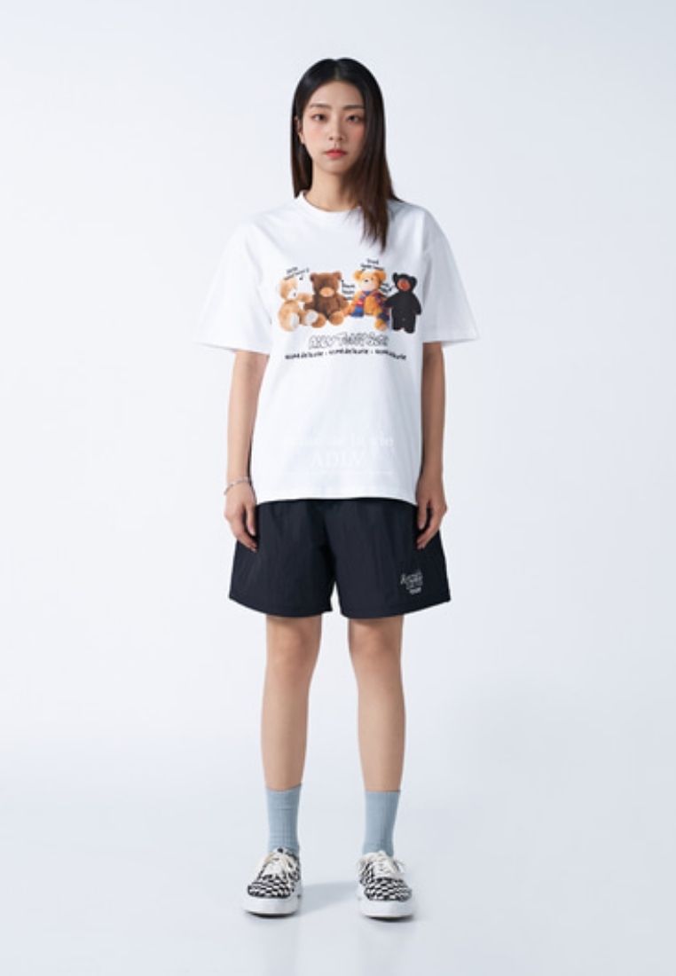 Teddy Bear Doll Friends Short Sleeve T-Shirt White