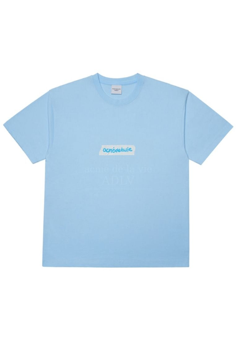 Teddy Bear Doll Collage Short Sleeve T-Shirt Sky Blue