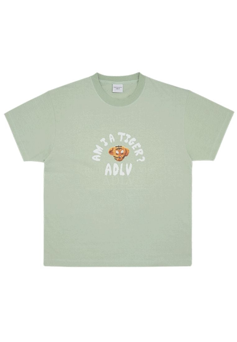 Tiger Teddy Bear Doll Short Sleeve T-Shirt Mint