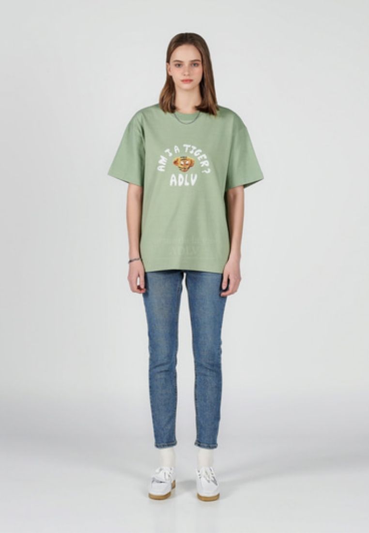 Tiger Teddy Bear Doll Short Sleeve T-Shirt Mint