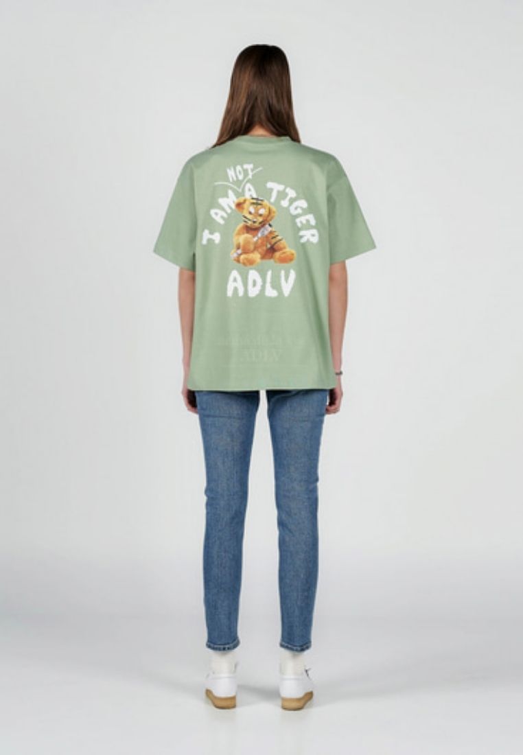 Tiger Teddy Bear Doll Short Sleeve T-Shirt Mint