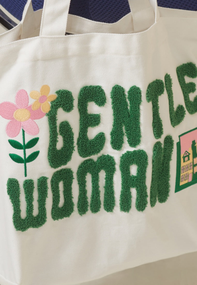 Fluffy Tote Bag White