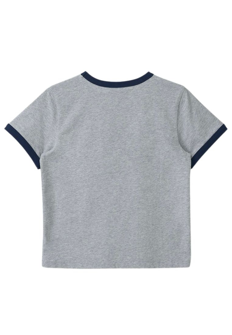 Maison De Rola Ringer T-Shirt Gray Navy