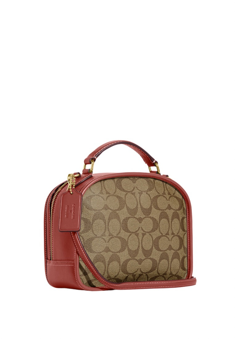 Coach X Peanuts Lunch Pail In Signature Canvas With Patches