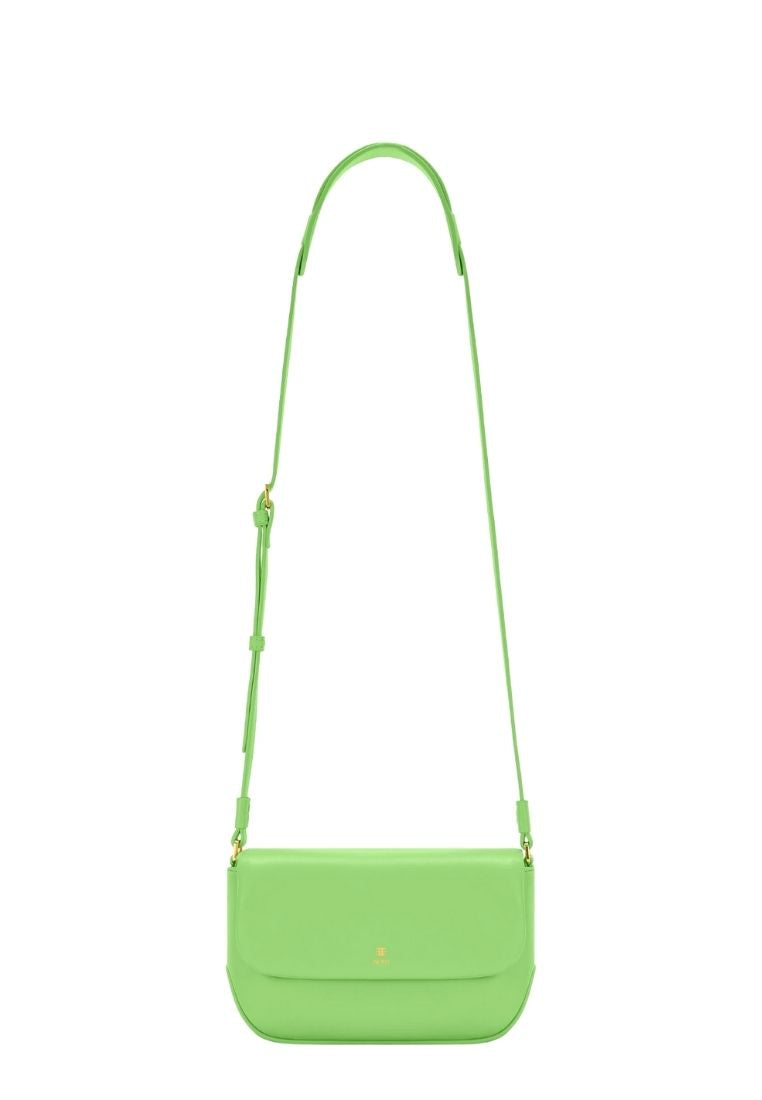 Debby Flap Crossbody Bag - Lime Green