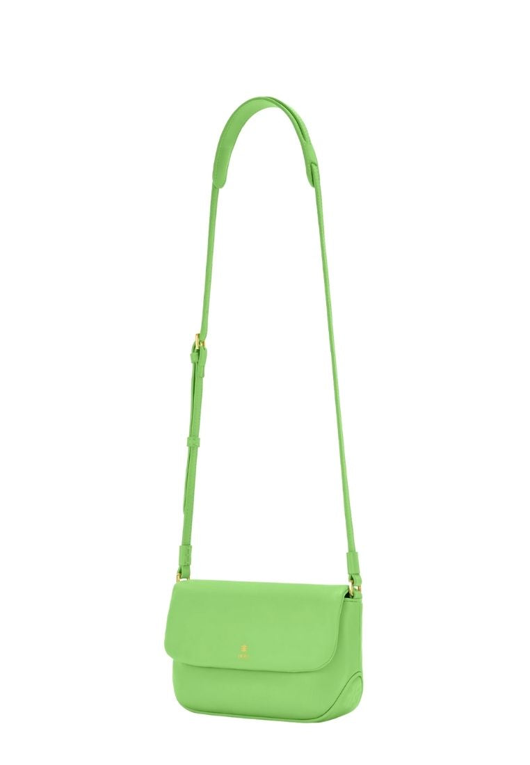 Debby Flap Crossbody Bag - Lime Green