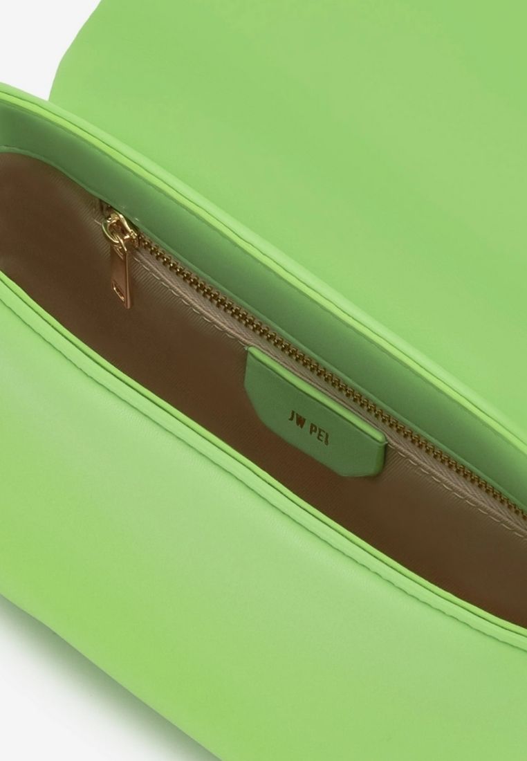 Debby Flap Crossbody Bag - Lime Green