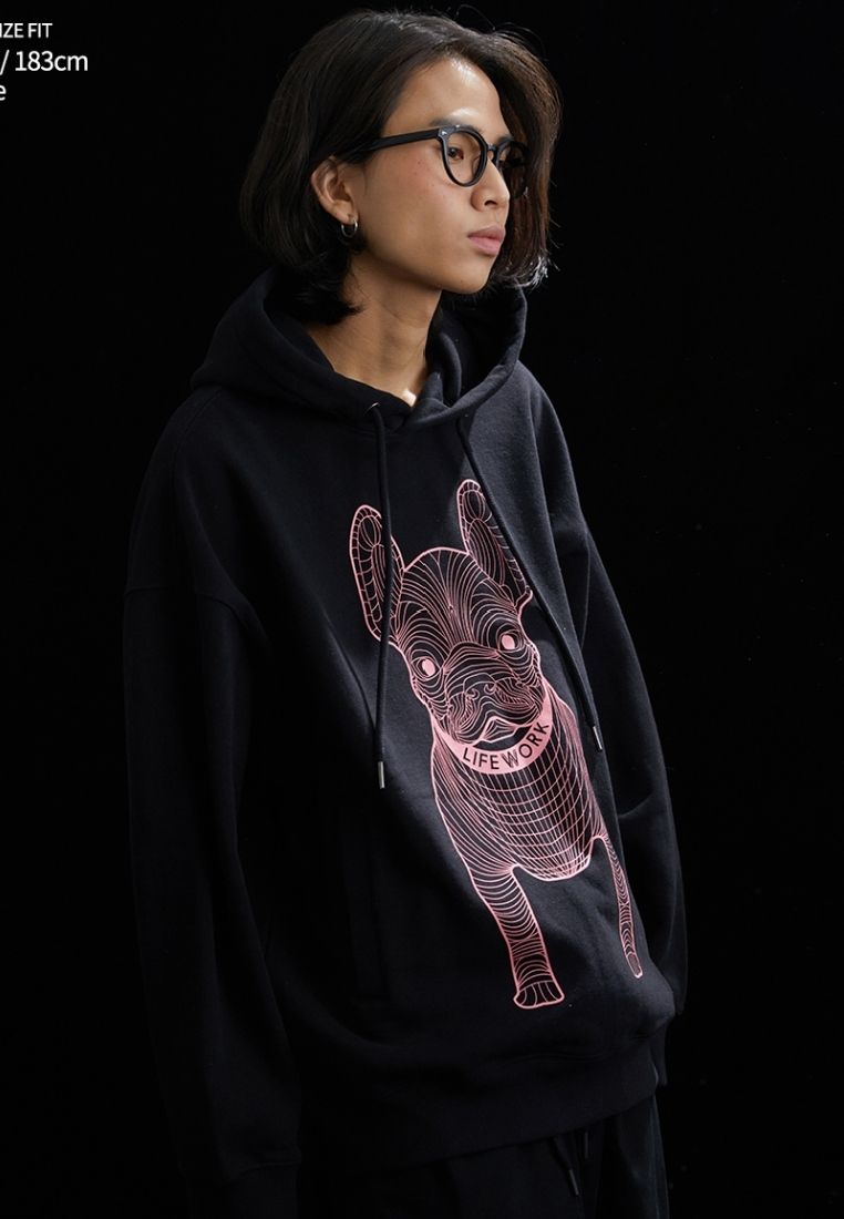 Radog Big Logo Hoodie Multi Black