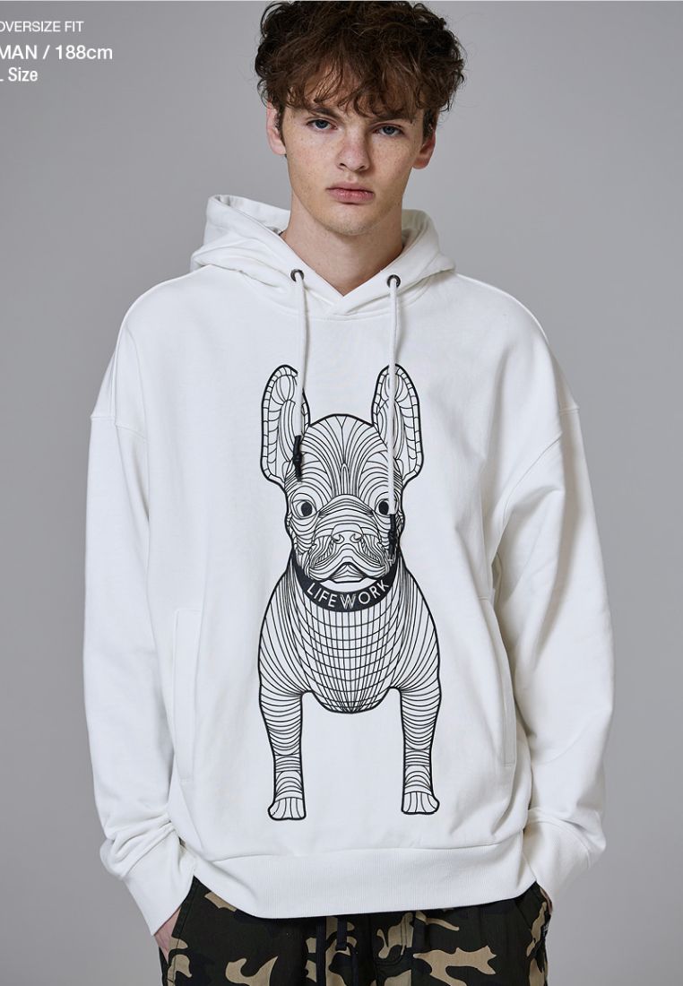 Radog Big Logo Hoodie Off White