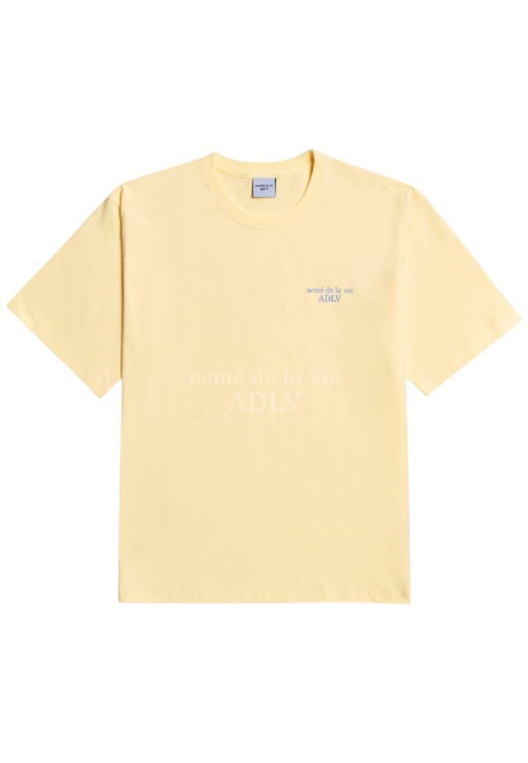 Basic Short Sleeve T-Shirt 2 Light Yellow