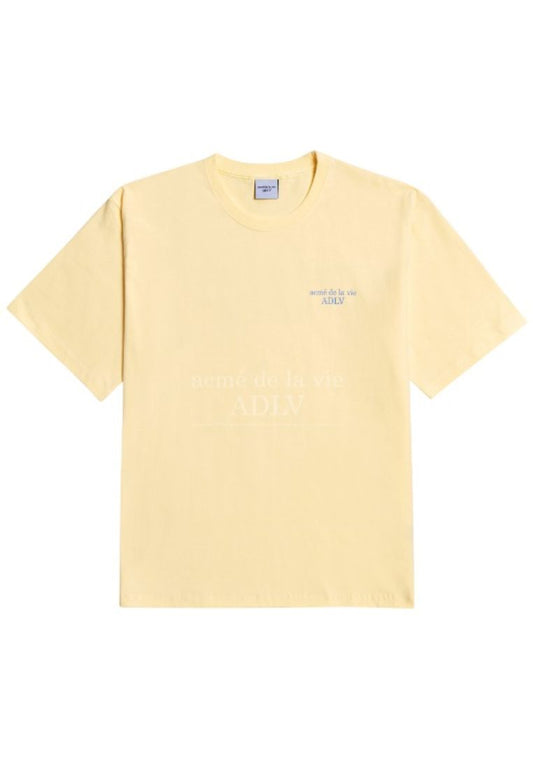 Basic Short Sleeve T-Shirt 2 Light Yellow