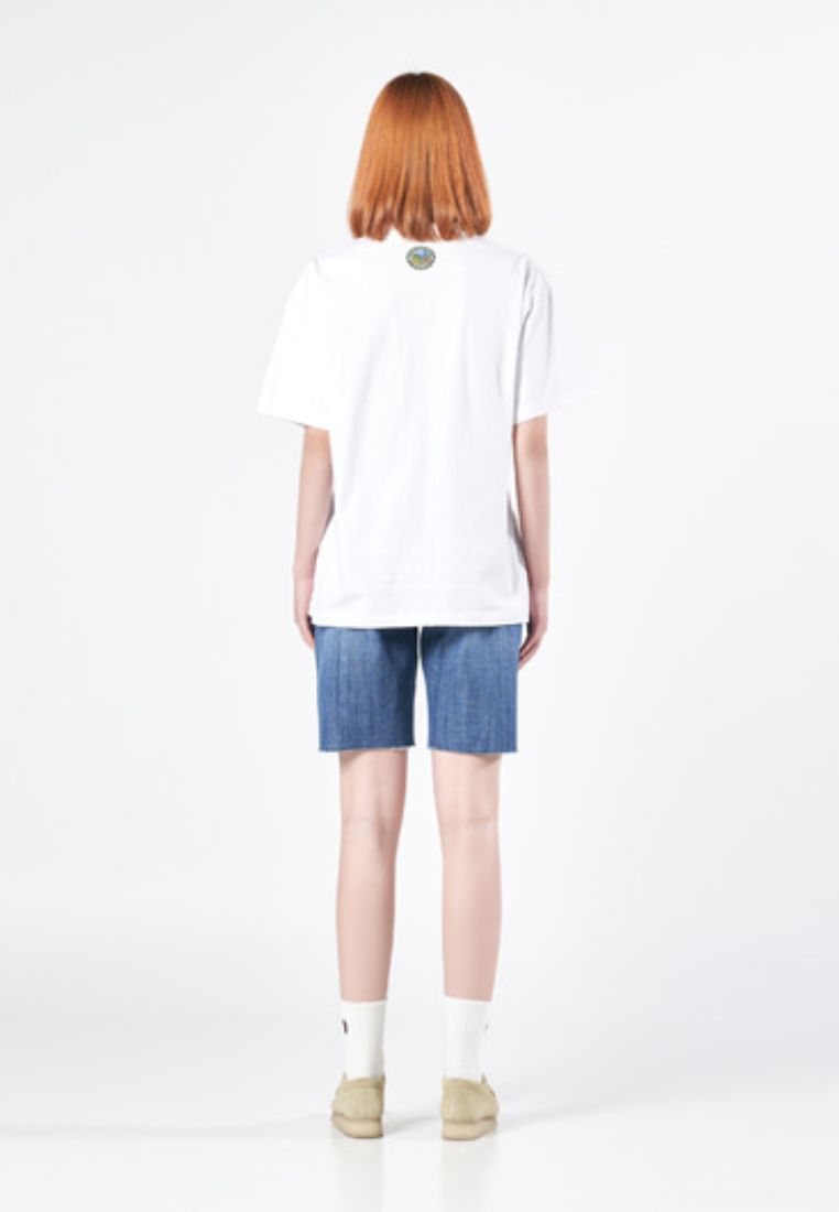 GREENERY ARTWORK BASIC Short Sleeve T-Shirt White