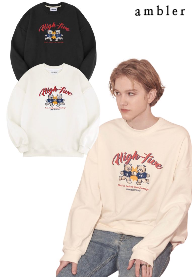 Overfit Sweatshirt High Five Cream