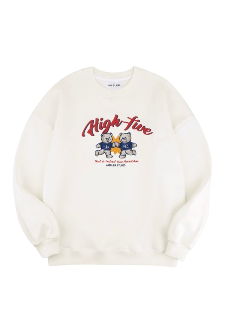 Overfit Sweatshirt High Five Cream