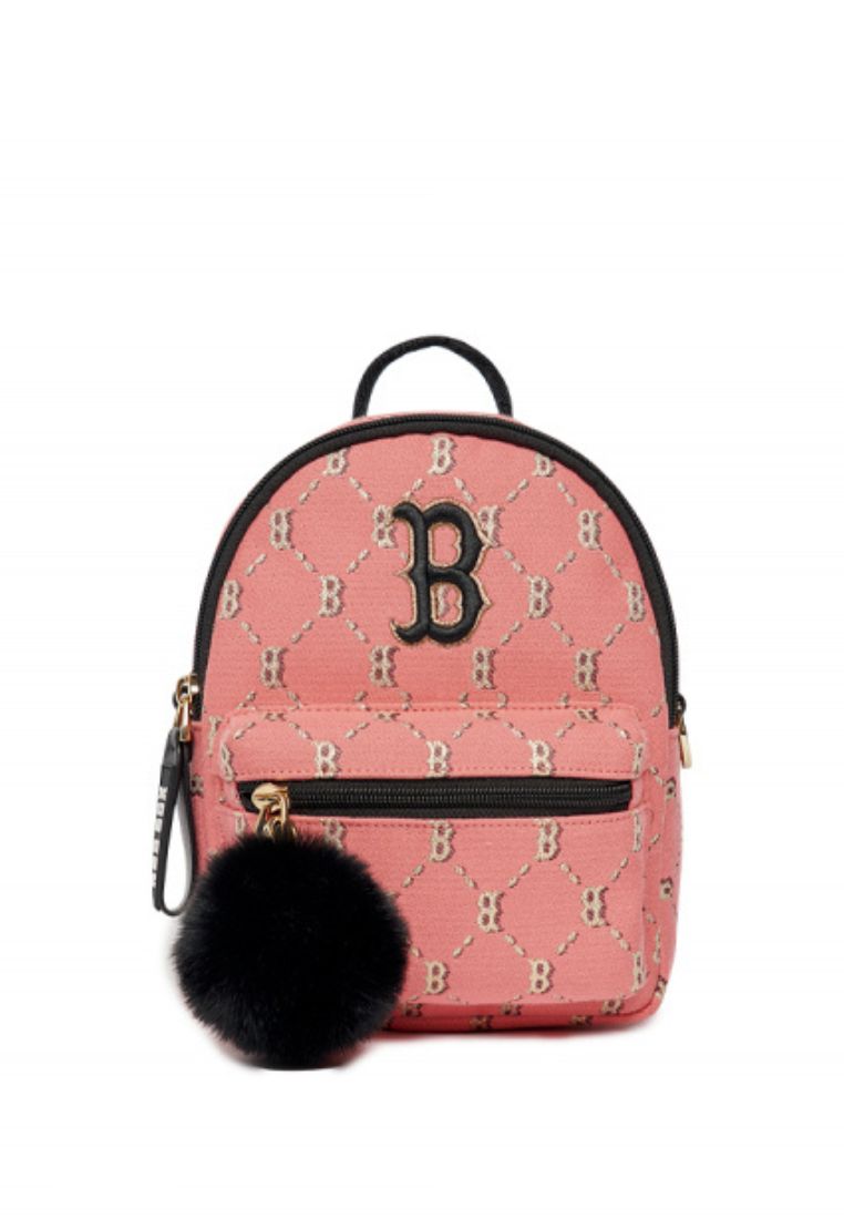 Dia Monogram Jacquard Mini Backpack BOSTON REDSOX Coral
