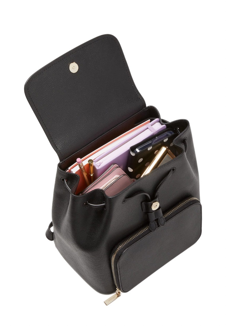 Darcy Flap Backpack Black