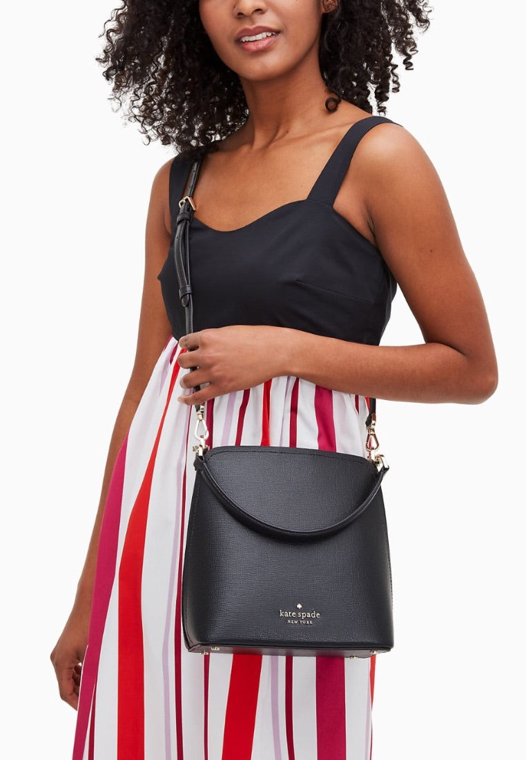 Darcy Small Bucket Bag Black