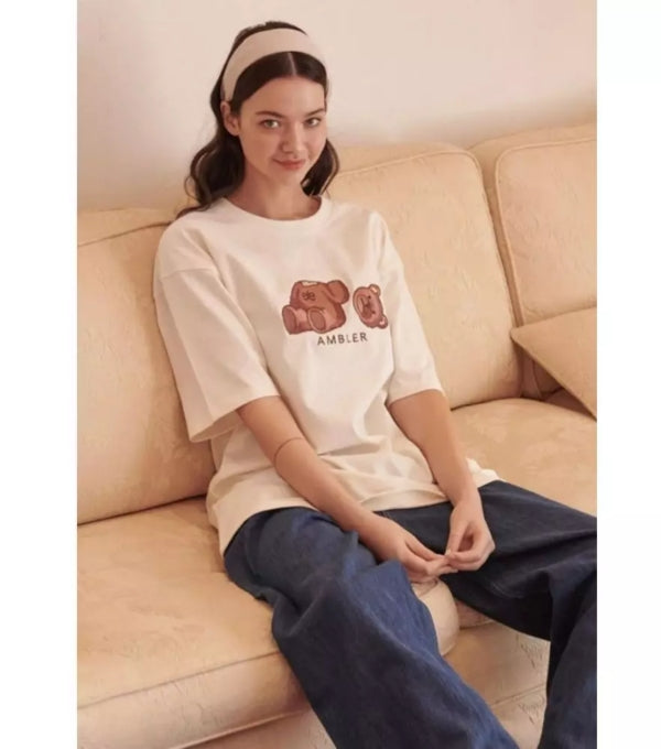 Overfit T-Shirt Oops Bear New