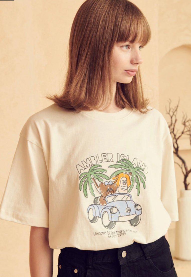 Overfit T-Shirt Enjoy Drive