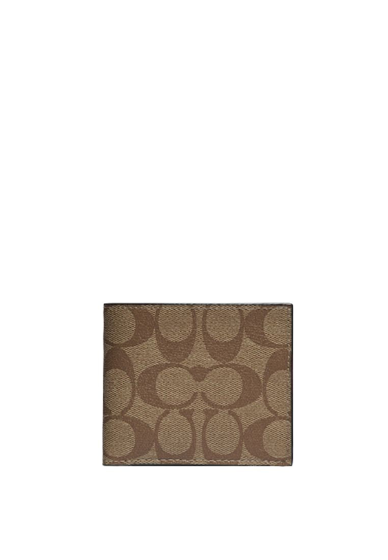 Id Billfold Wallet In Signature Canvas Tan
