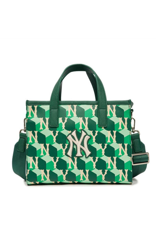 Cube MONOGRAM S-Tote Bag NEW YORK YANKEES green