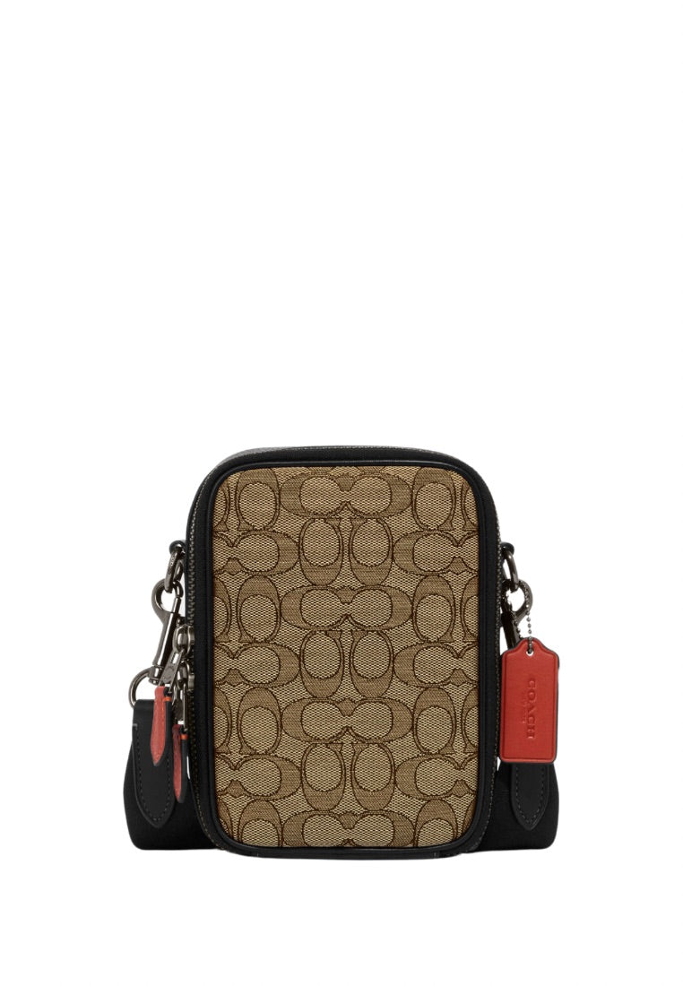 Stanton Crossbody In Signature Jacquard Black Multi