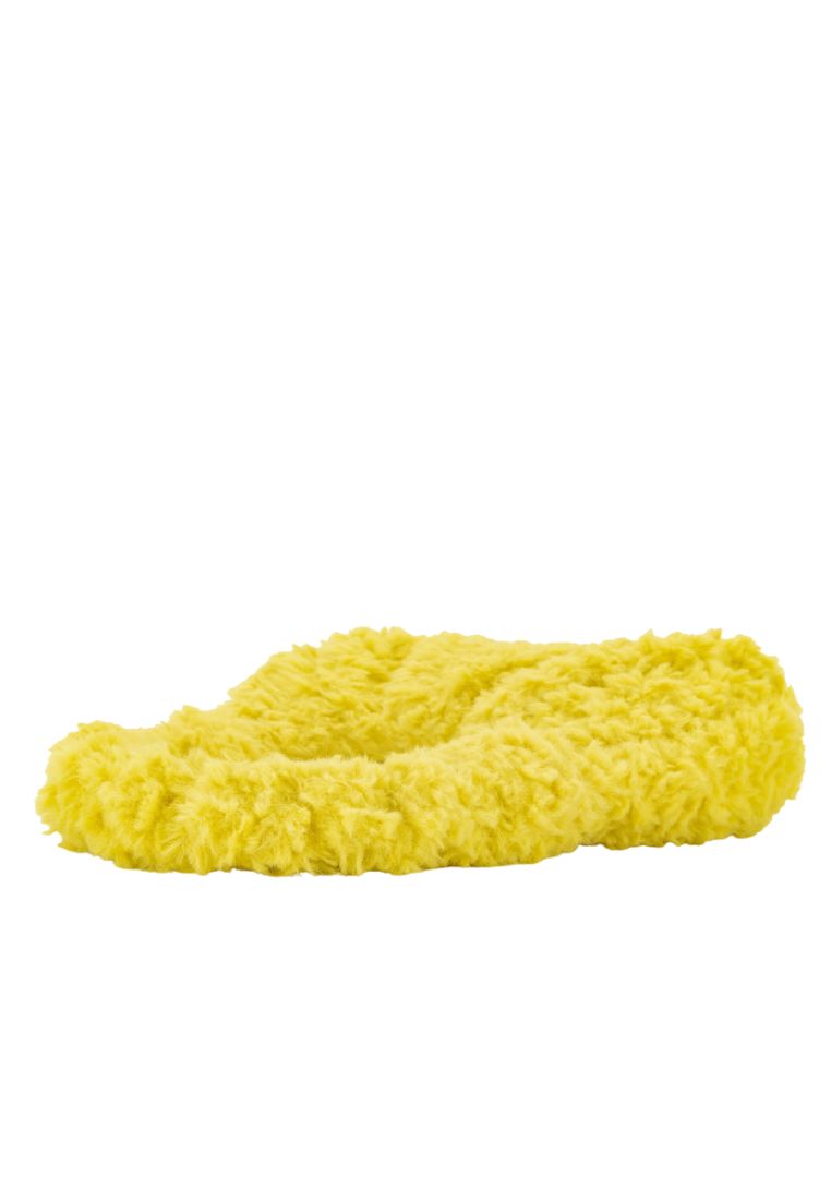 Gabbi Faux Fur Hobo Handbag - Yellow