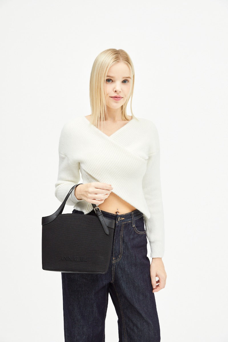Aileen Canvas Bag L / Black