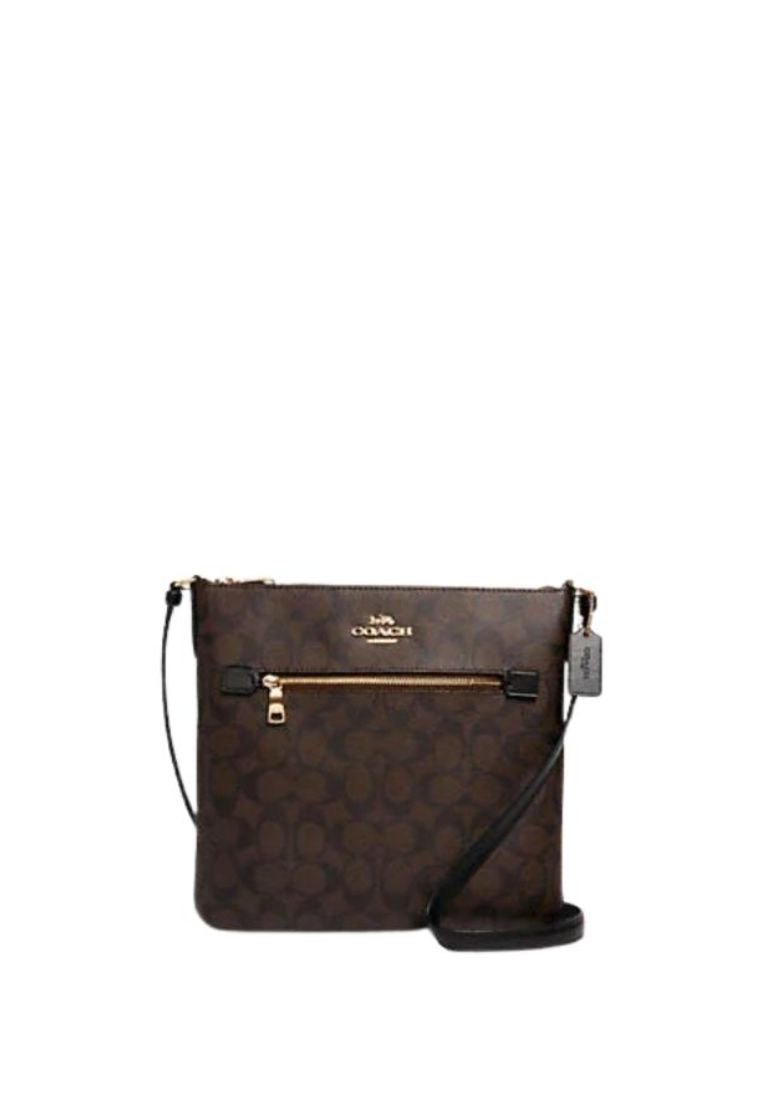 Rowan File Bag In Signature Canvas brown black