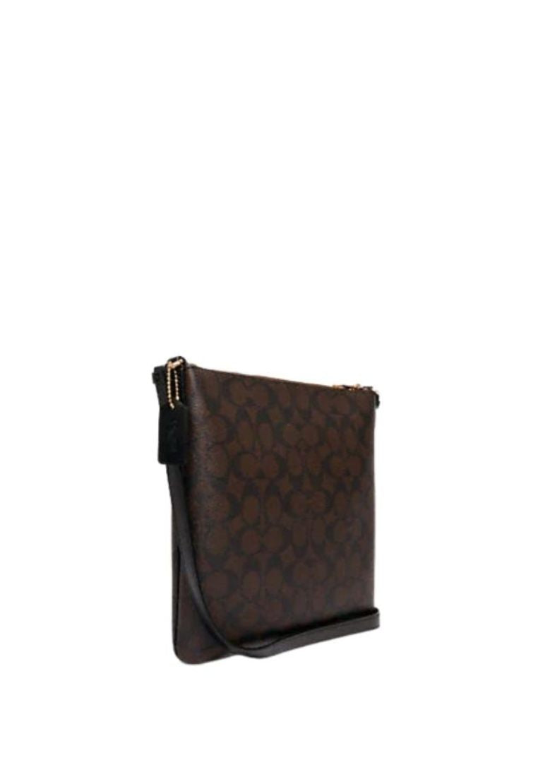 Rowan File Bag In Signature Canvas brown black