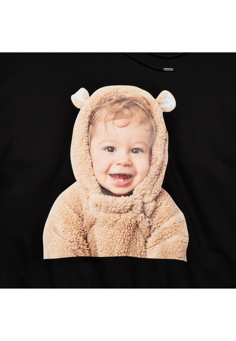 Baby Face Hoodie Black Bear Doll