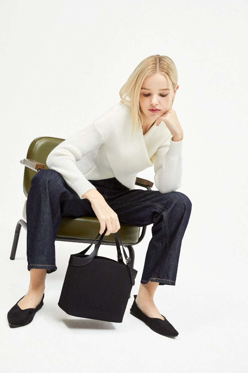 Aileen Canvas Bag L / Black