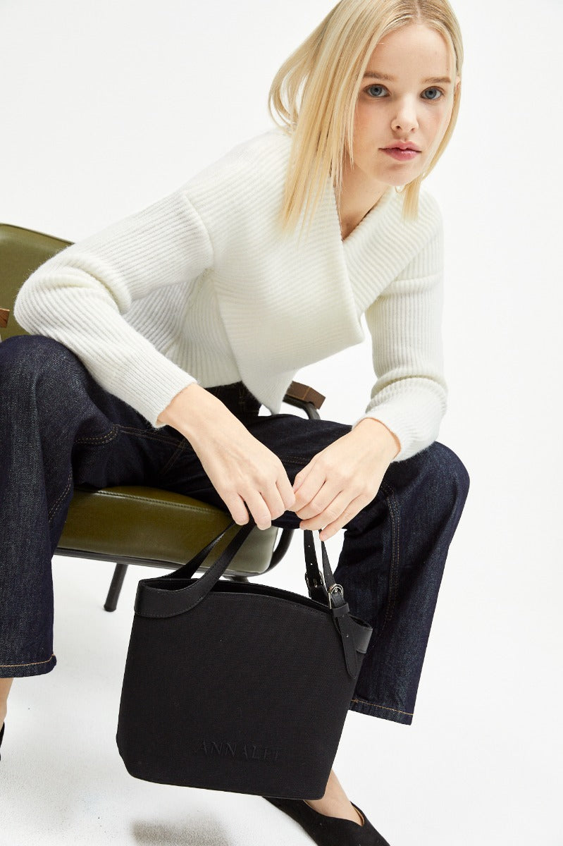 Aileen Canvas Bag L / Black