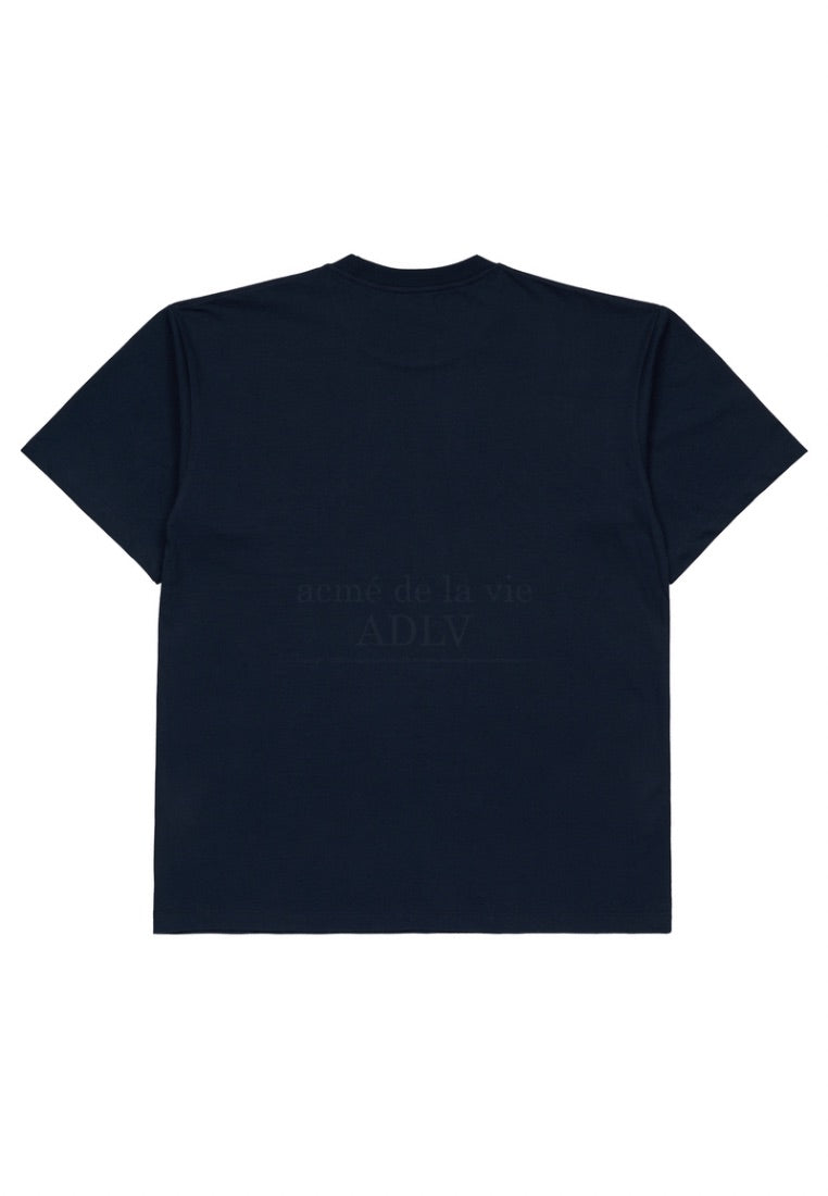 Script Flag Logo Short Sleeve T-Shirt Navy